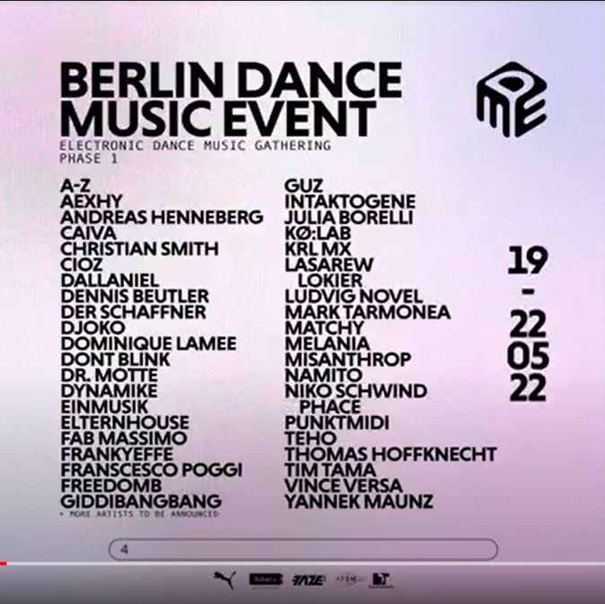 Berlin Dance Music Event Bdme 2022 Hier Findet Ihr Alle Infos